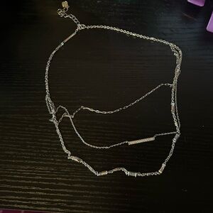 Kendra Scott silver stacked necklace